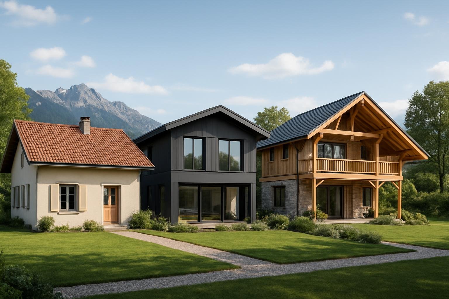 Maison traditionnelle, contemporaine ou chalet : quel style choisir pour bâtir en Rhône-Alpes ?